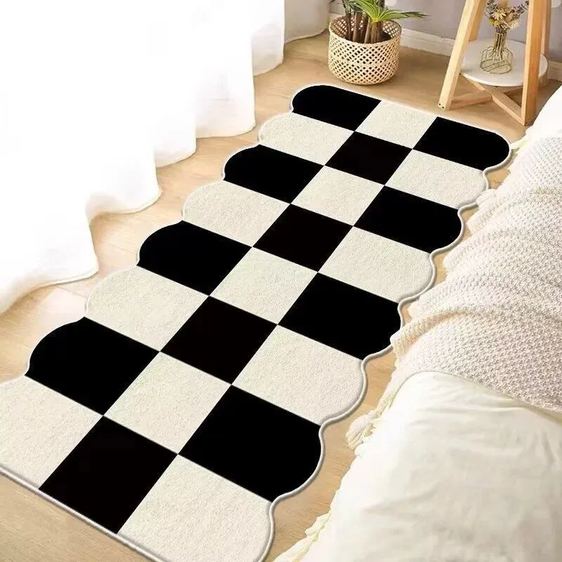 SINOTAO  -  Ins Carpet Bedroom Rugs Carpet Simple Household Long Floor Mat Fluffy Living Room Decoration 40x120cm