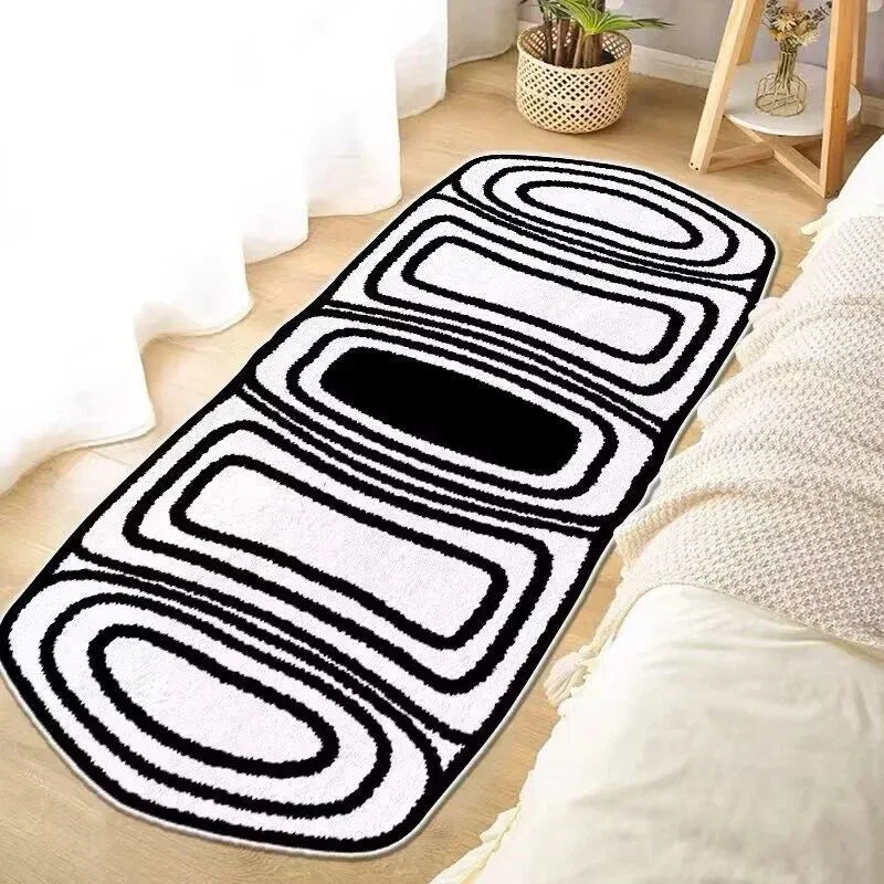 SINOTAO  -  Ins Carpet Bedroom Rugs Carpet Simple Household Long Floor Mat Fluffy Living Room Decoration 40x120cm