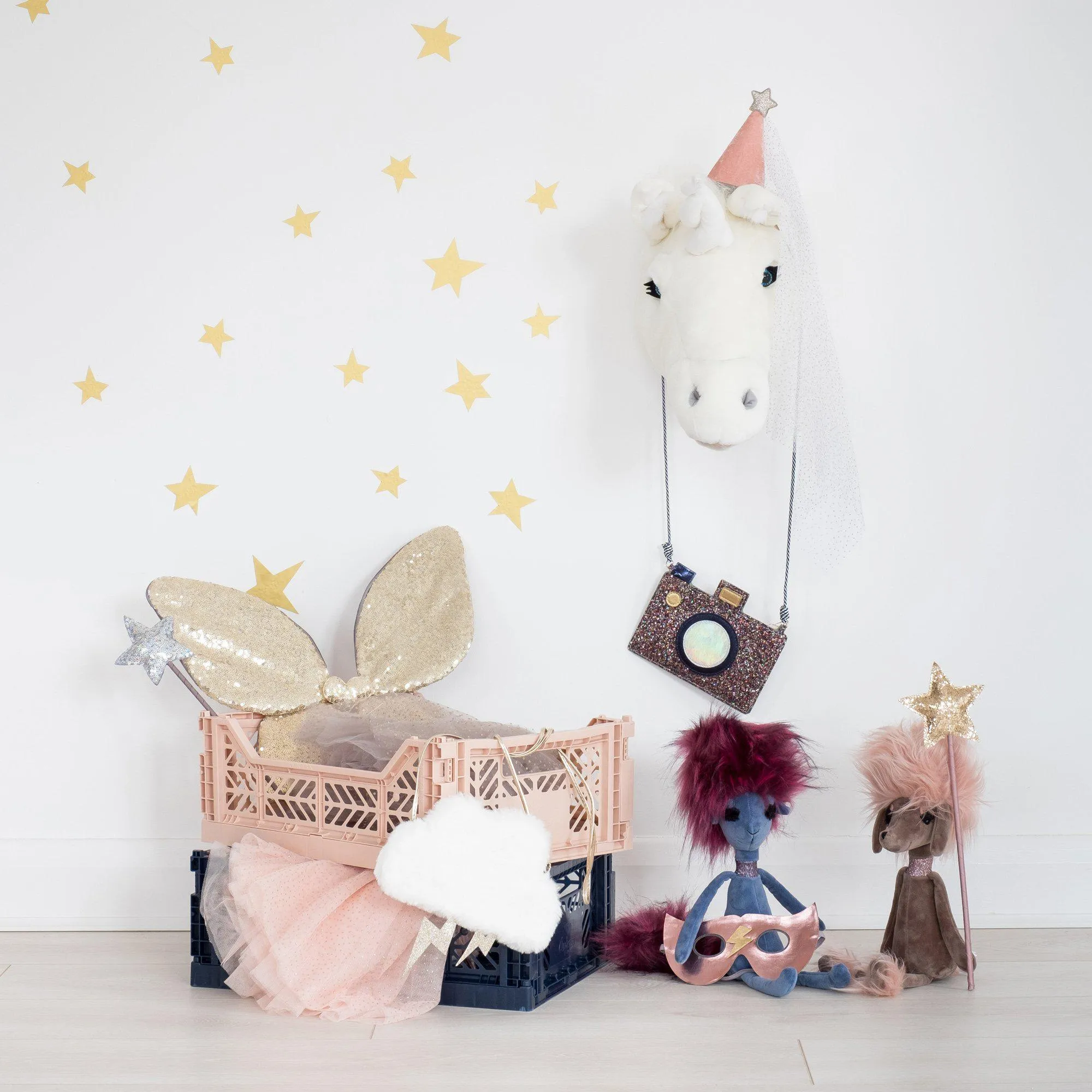 Stars Wall Sticker Set - Gold