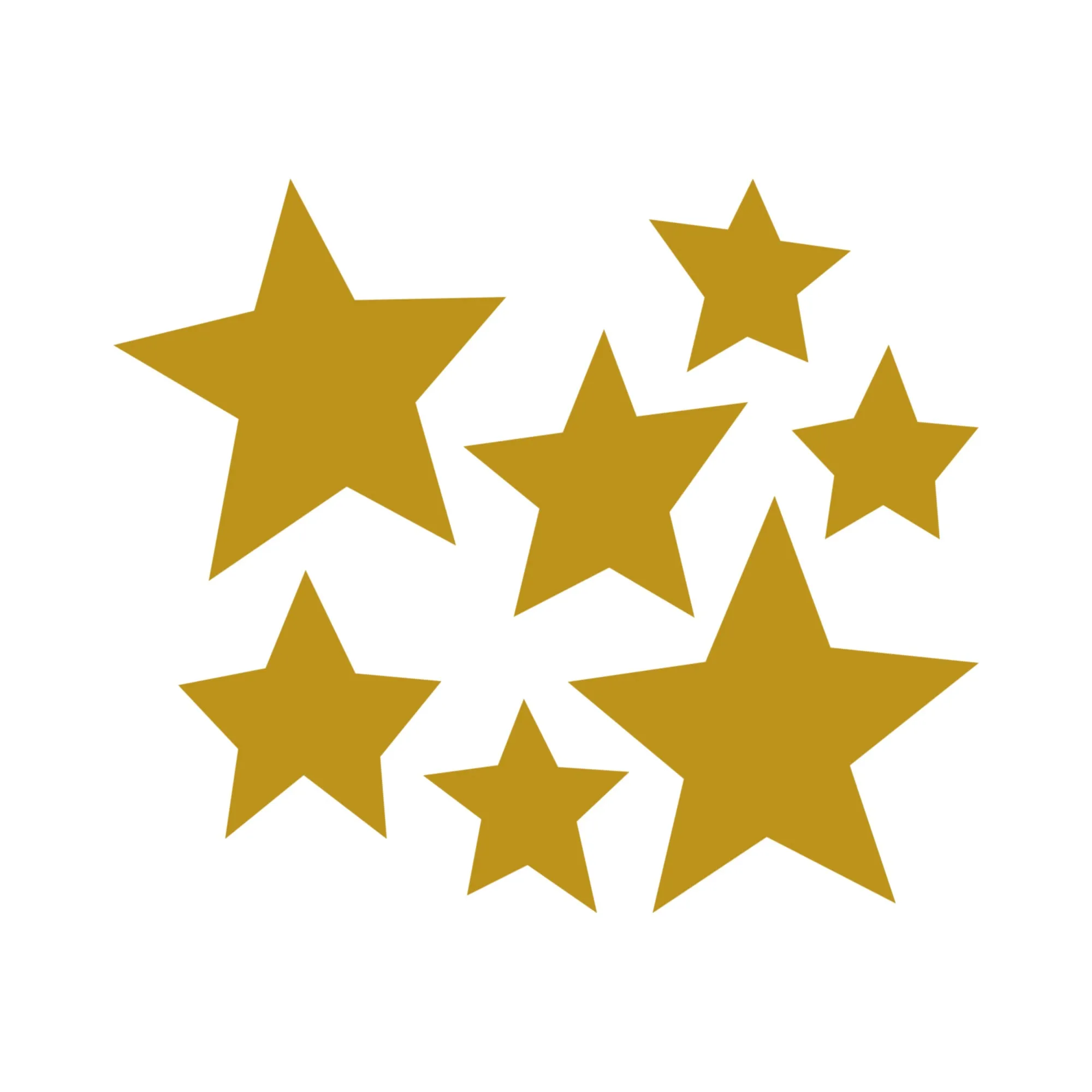 Stars Wall Sticker Set - Gold