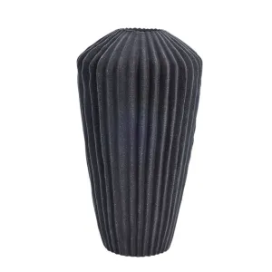 Susia vase Ø14.5X26.5 cm, D. Grey