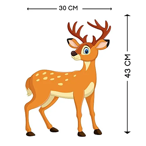 Thinking how Baby deer wall sticker for Kids bedroom wall decor (30x43 cm)