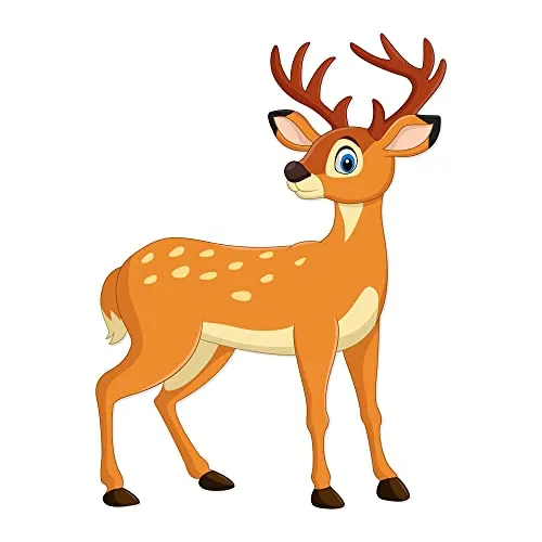 Thinking how Baby deer wall sticker for Kids bedroom wall decor (30x43 cm)