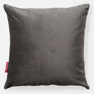 Throw Pillow Cover 47 x 47cm - Velvet Graphite Grey