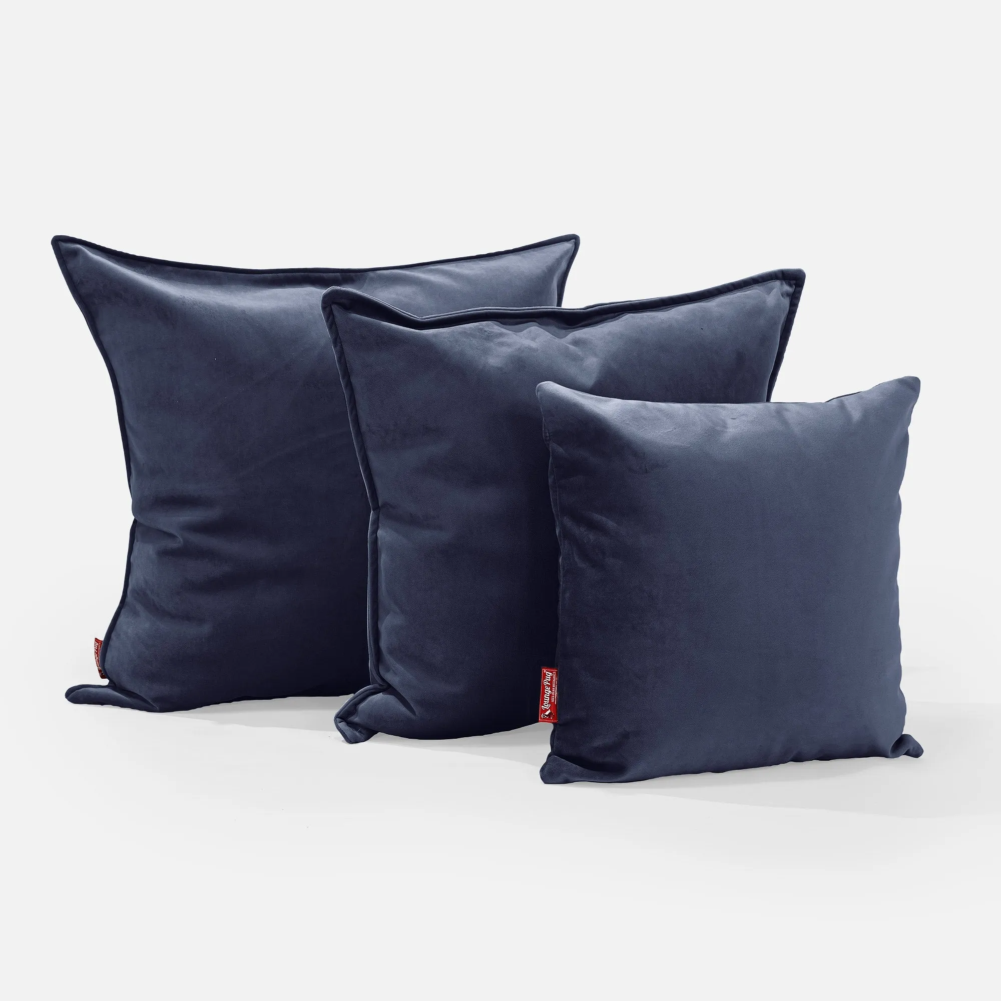 Throw Pillow Cover 47 x 47cm - Velvet Midnight Blue