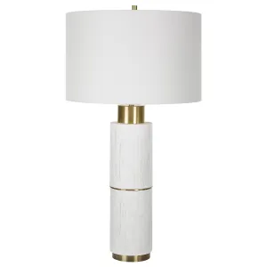 Uttermost Ruse Whitewashed Table Lamp