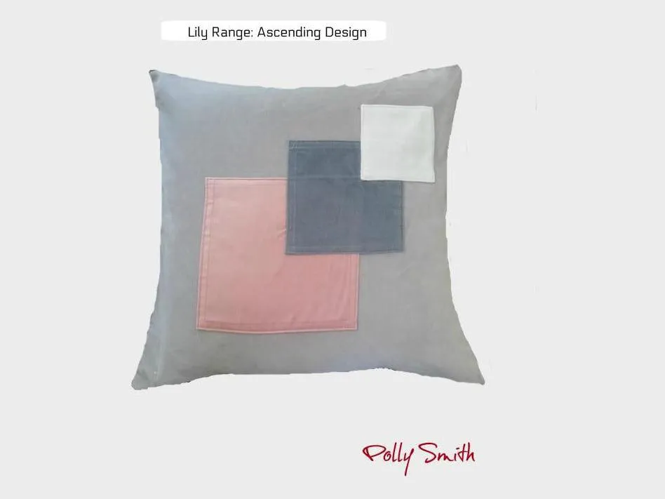 Velvet Cushion Covers by Polly Smith 45 x 45 cms (18x 18") Lily Range - Outsider Pattern