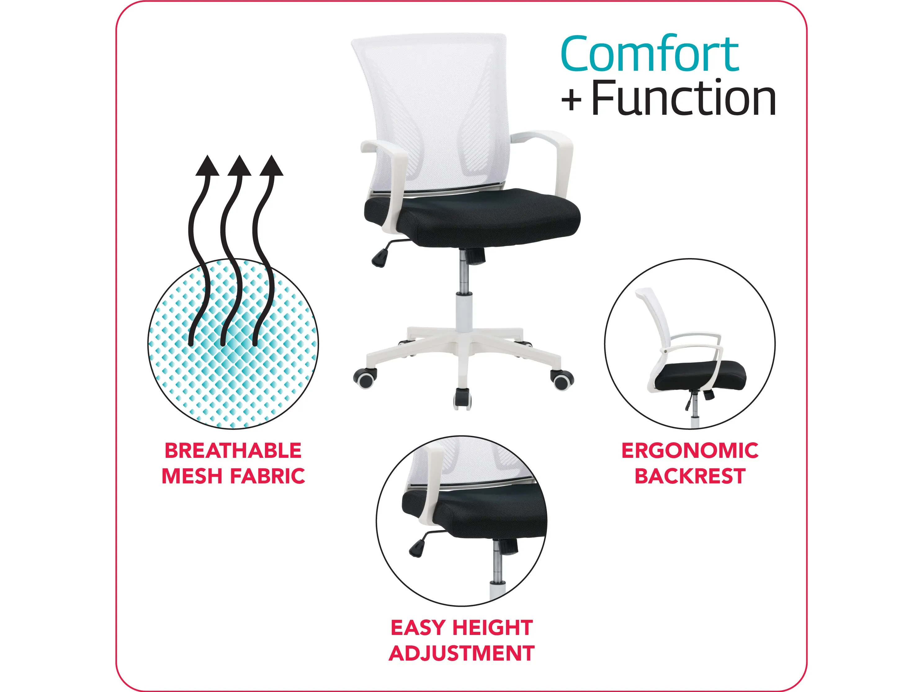 White Mesh Office Chair