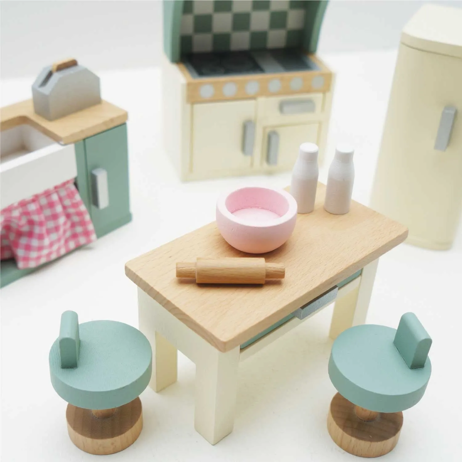 Wooden Dolls house Kitchen Furniture