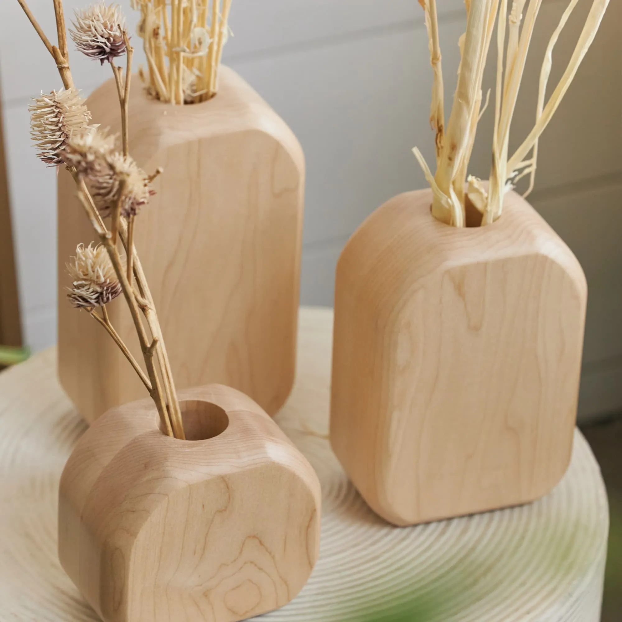 Zero Waste Wood Vases